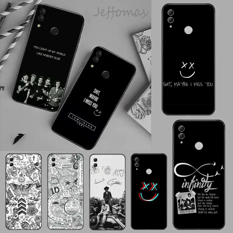 Односторонний мягкий чехол для телефона Louis Tomlinson Huawei Honor 7C 7A 8X 8A 9 10 10i Lite 20 NOVA 3i