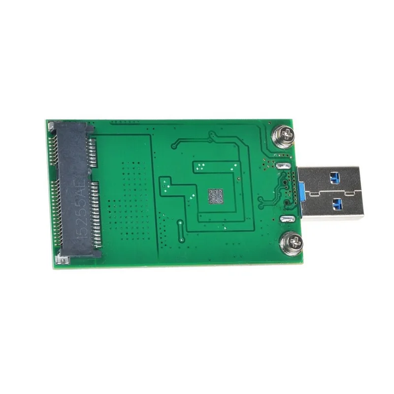 Новый mSATA к USB3.0 адаптер карты модуль Wi Fi Mini PCIE SSD флеш накопитель USB 3 0 конвертер 999| |