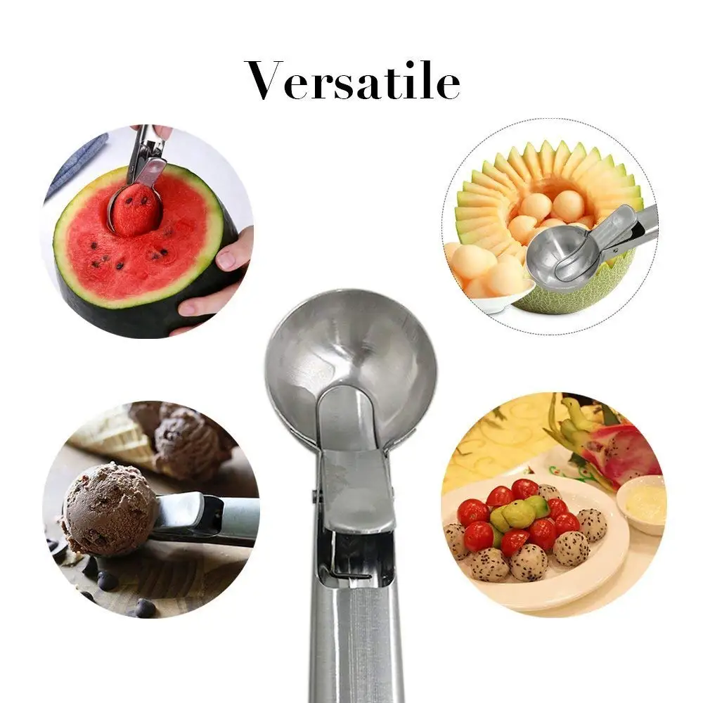 Лопатка для мороженого легкий триггер профессиональный кремовый ковш из