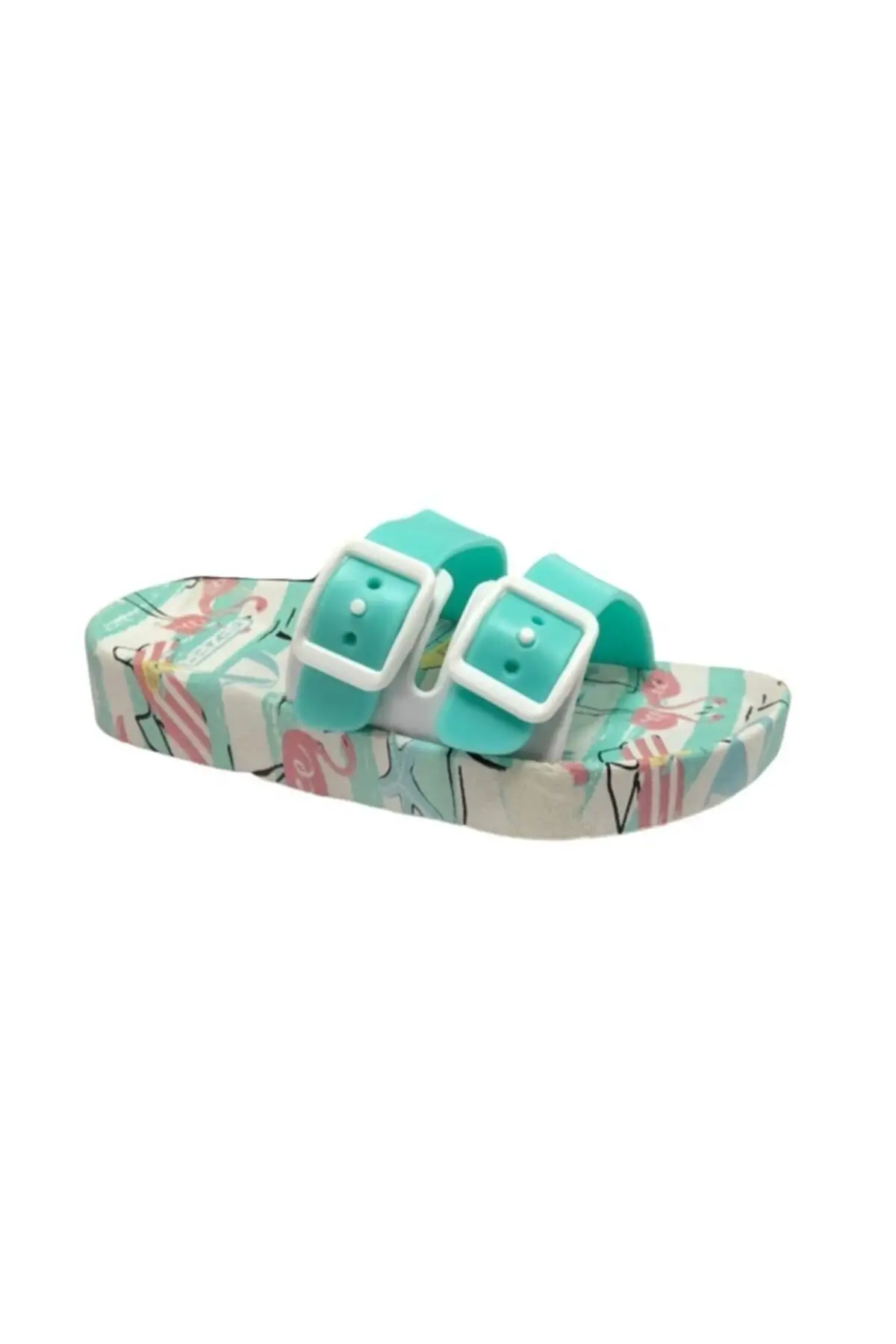 

Overhead Nonskid Female Child Mint Green Nonskid Marine Slippers 12330