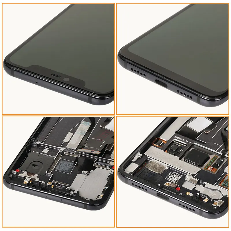 Pantalla Original para Xiaomi Mi 8 Pro Mi8 Explorer Edition, reemplazo de pantalla LCD Super Amoled con huella dactilar para Mi 8 Pro M1807E8A-3