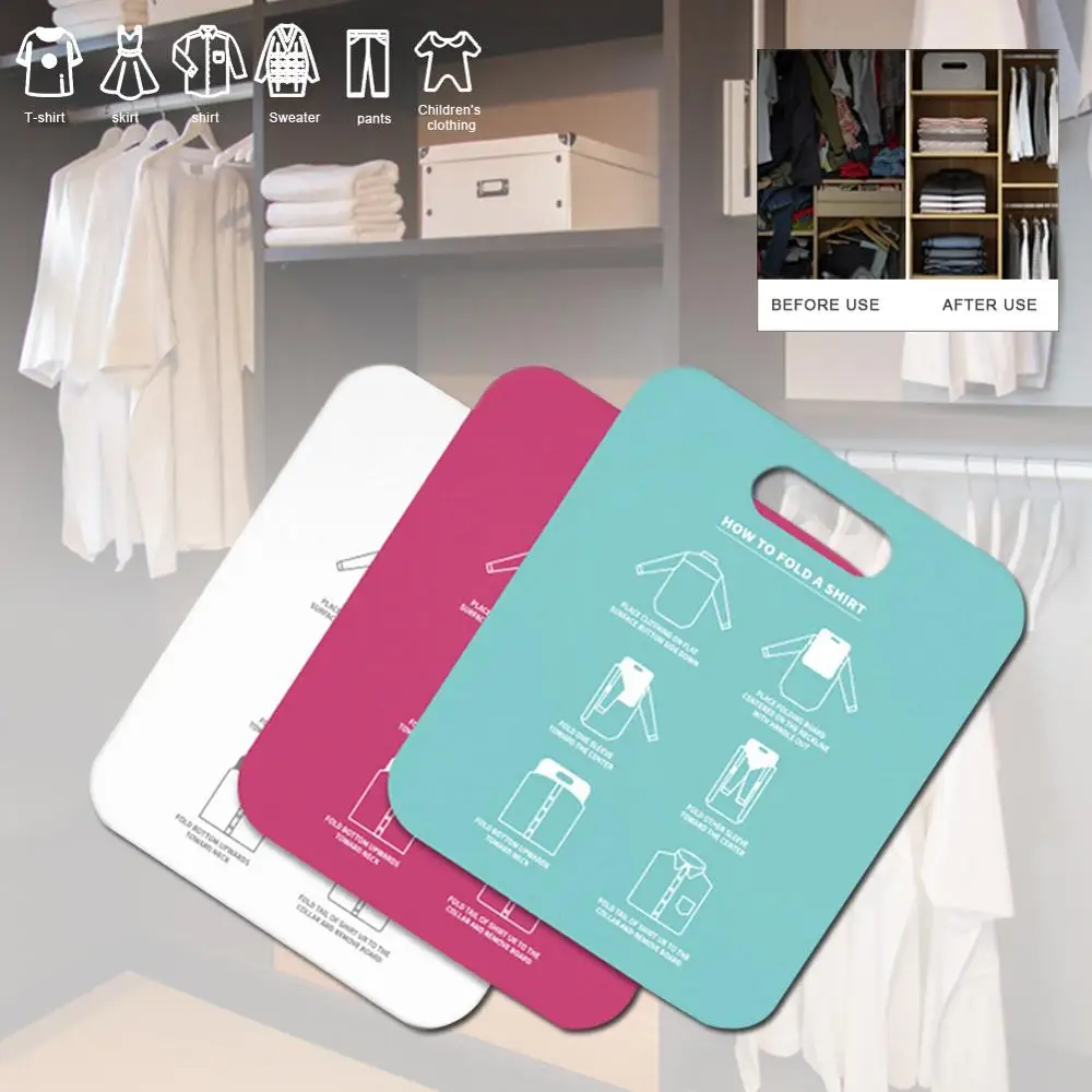 Fast Folding Board Convenient Stacking Board Adult Clothes Shirt Folding Board Lazy Stacking Clothes Tool Household Essentials