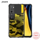 Чехол Rzants для Xiaomi POCO M3 M4 PRO Redmi Note 10 5G 4G Жесткий Камуфляжный объектив Защита объектива тонкая кристально прозрачная крышка