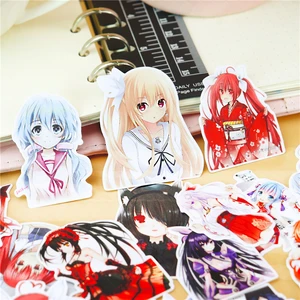 Наклейки 23 шт., японские милые аниме-наклейки для девочек, команда, ручная учётная запись, наклейки на холодильник, чемодан, скейтборд, мобильный телефон, сделай сам