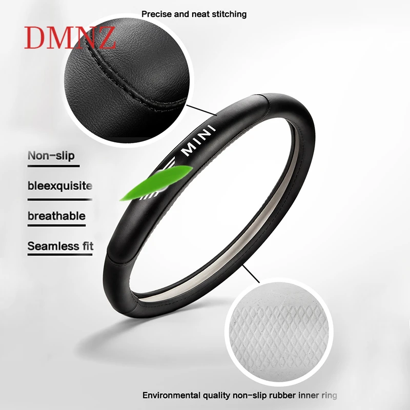 

PU leather steering wheel cover Car interior accessories For BMW MINI COOPER S JCW ONE F54 F55 F56 F60 R60 R61 car styling