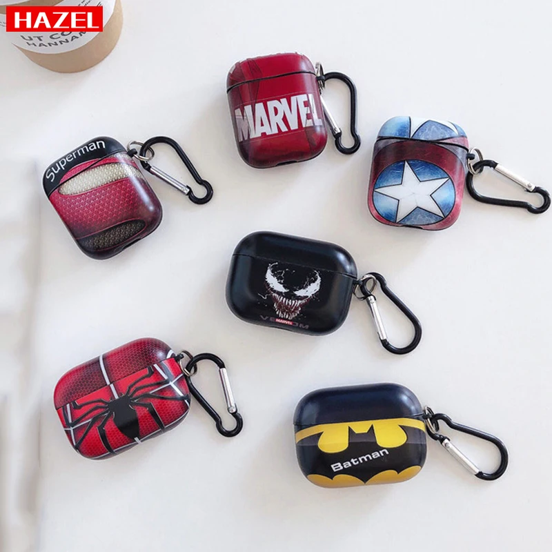 Мягкий силиконовый чехол Marvel Avengers Spiderman venom для AirPods pro индивидуальная