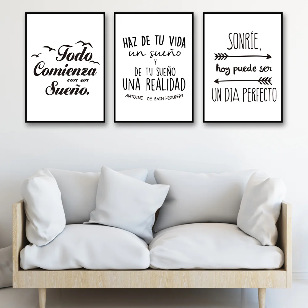 Плакаты и принты с позитивными цитатами Постер в скандинавском стиле