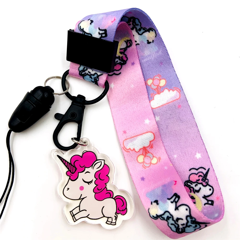 Мультяшный милый Единорог широкополосный Нейлоновый Регулируемый ремешок для