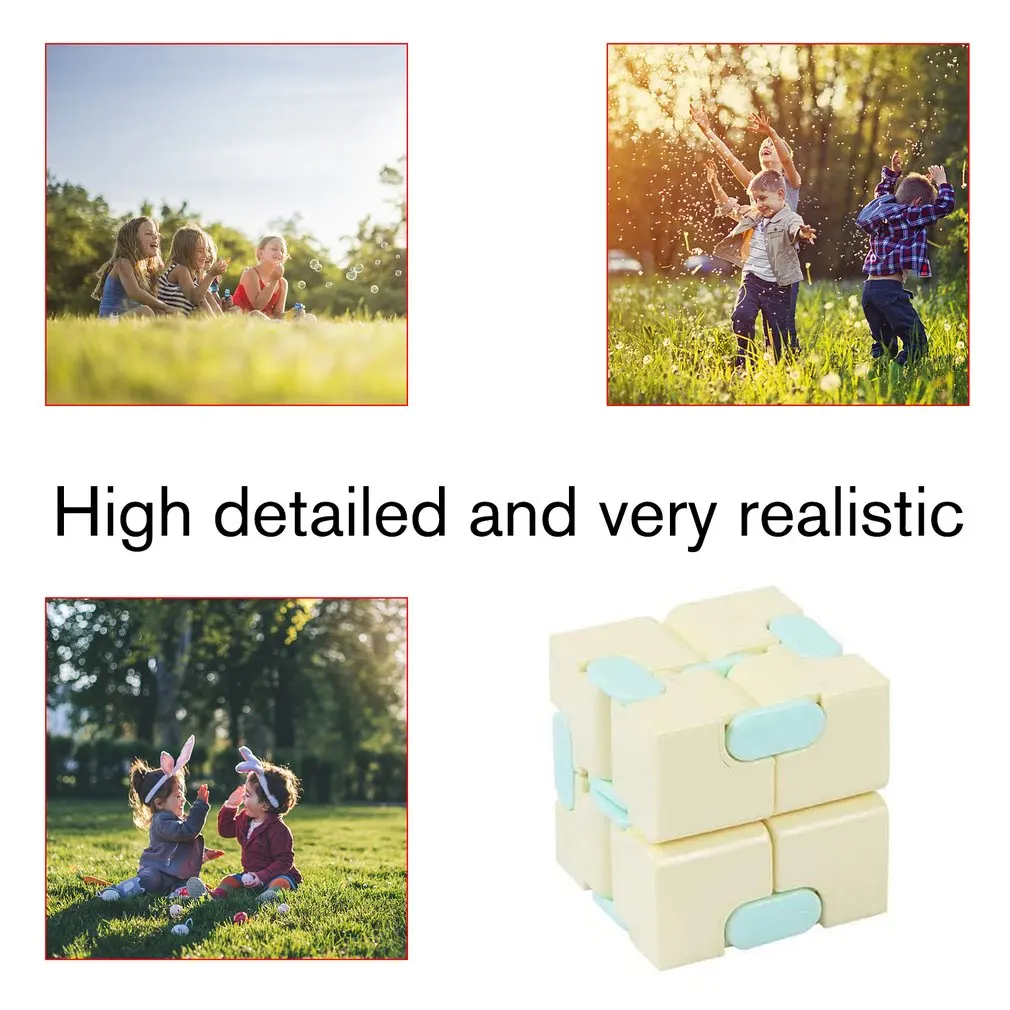 

Pocket Flip Cube Small And Light Decompression BPA Free Non-toxic No Noise Durable Cube Concentrate Tool