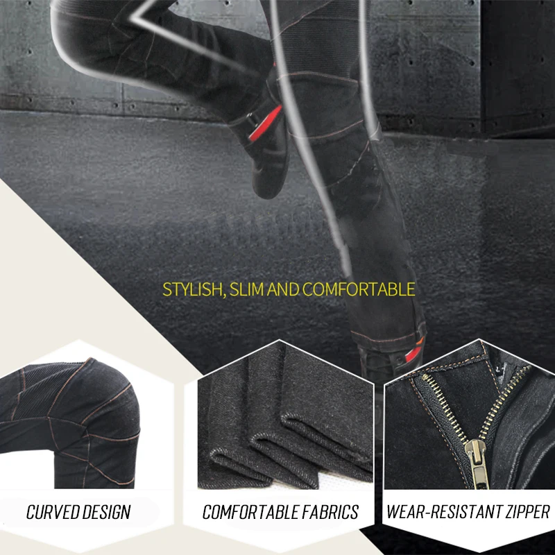 2021 защитные мотоциклетные джинсы Мужские брюки для езды на мотоцикле мотокросса