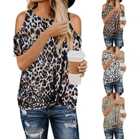 2020 new style fashion womens leopard clothing short sleeve camouflage t shirt for summer