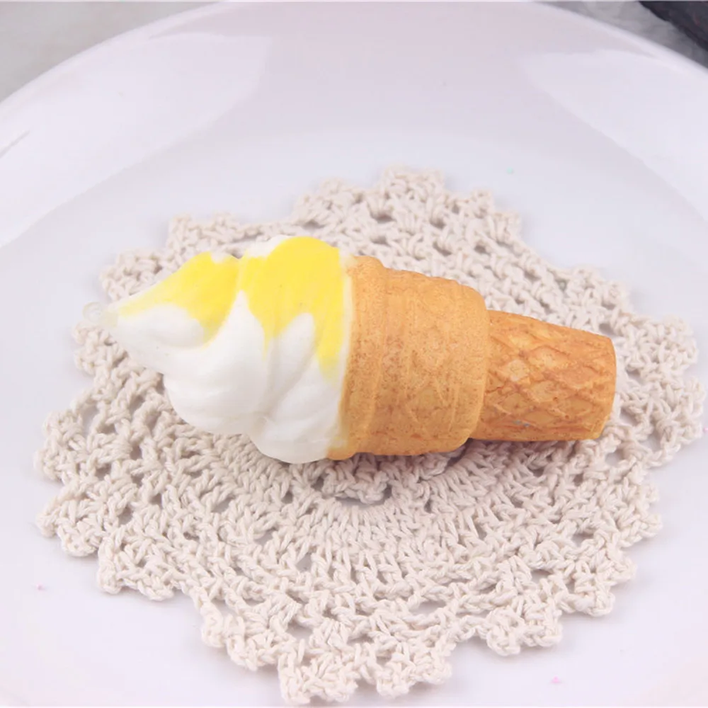 

1pc 10cm Ice Cream Simulation Cake Slow Rising Cellphone Straps Bread Toy