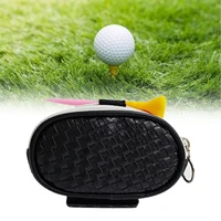 woven pattern useful mini zipper golf ball waist pouch accessory golf ball carry organizer wear resistant for golf club