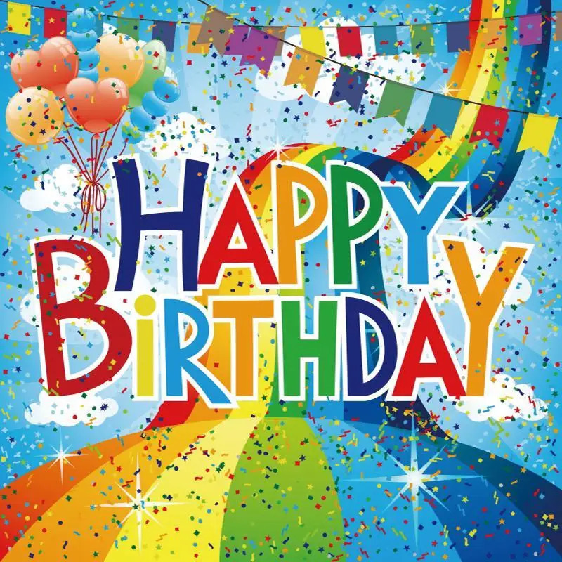 

Радужный мост торт разбивать квадратный фото фон с днем рождения воздушные шары баннер фотографии фоны для торта конфеты стол