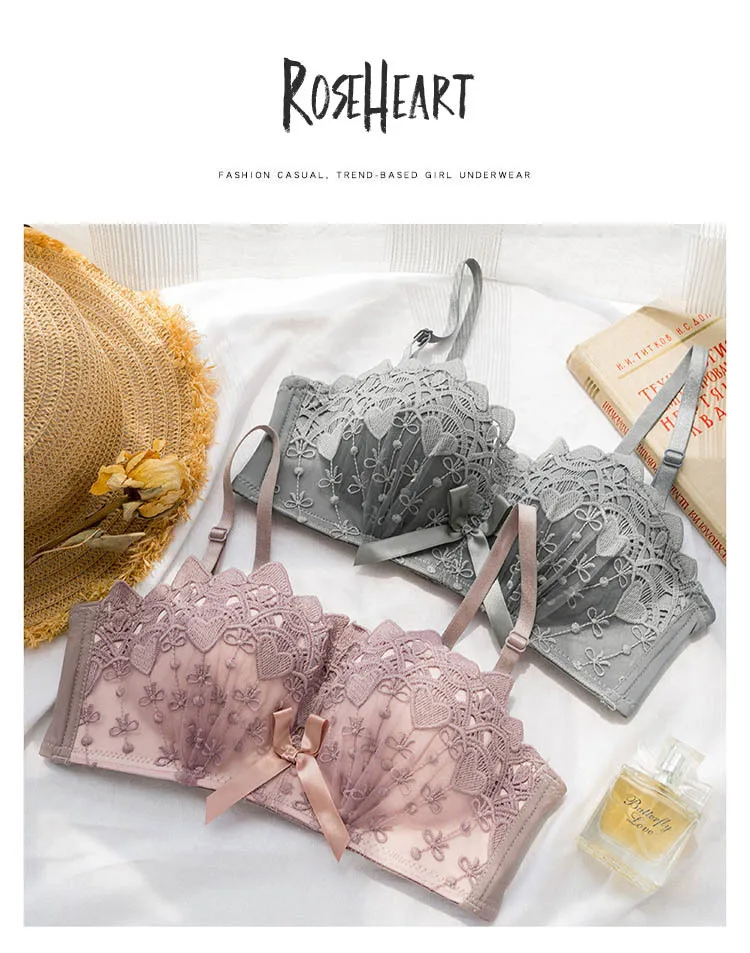 Roseheart летние женские модные красные фиолетовые беспроводные сексуальные комплекты нижнего белья, хлопковые трусики, Мягкие Бесшовные комплекты бюстгальтеров нижнее белье A B
