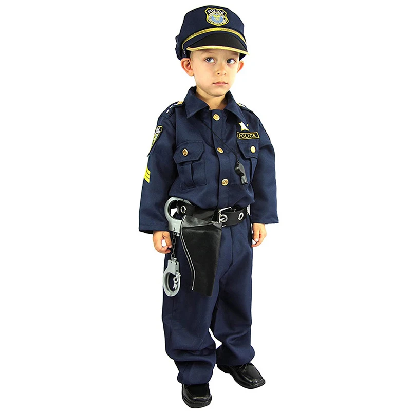 Full Set For Kids Dress Up America Police Role Play Kit Army