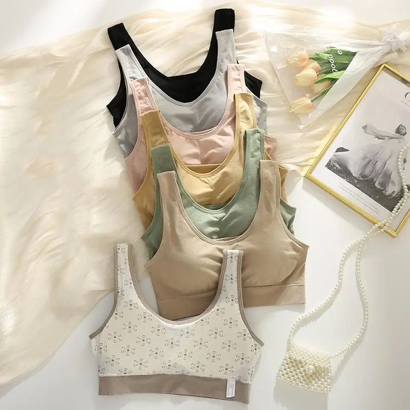 

Seamless One-piece Tube Top Bra Women Wire-free U-shape Bralette Crop Top Solid Color Breathable Top Underwear New 2021