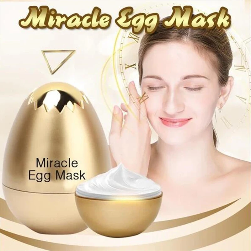 Маска для лица Miracle Egg Антивозрастная увлажняющая маска удаления морщин яичная