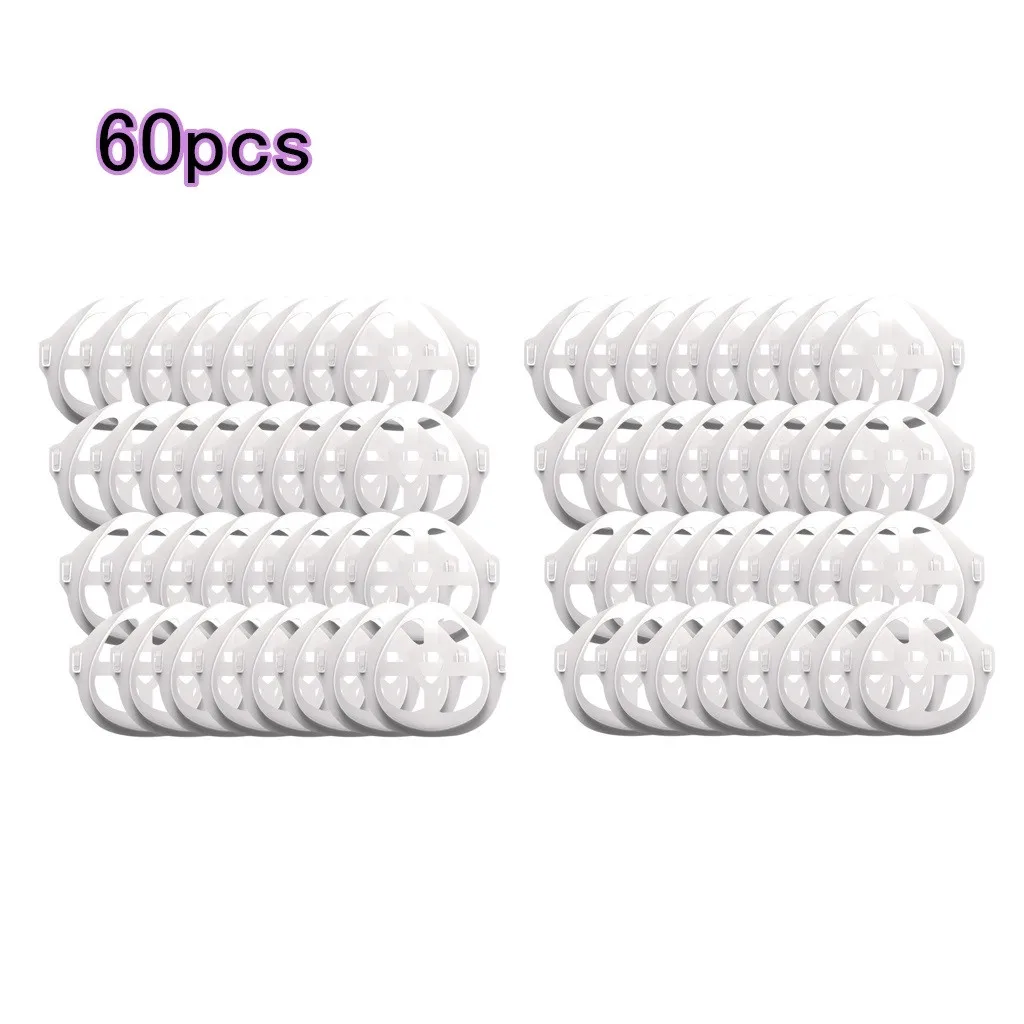 

100pcs 3d Mouth Mask Support Breathing Assist Help Mask Inner Cushion Bracket Food Grade Silicone Mask Holder Breathable Valve