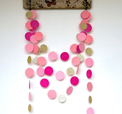 Модные блестящие бумага на день рождения вечерние висит баннер флаг Baby Shower