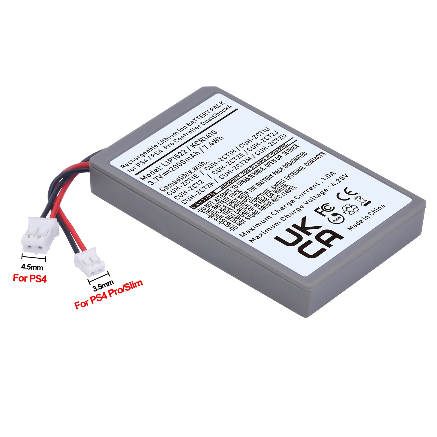Аккумулятор для геймпада Sony PS4 Pro LIP1522/KCR1410 2 шт. беспроводного Playstation CUH-ZCT1E CUH-ZCT1U |