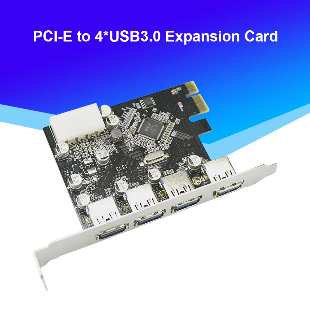 Плата расширения PCI Express профессиональная с 4 портами Pcie на USB 3 0 5 Гбит/с |