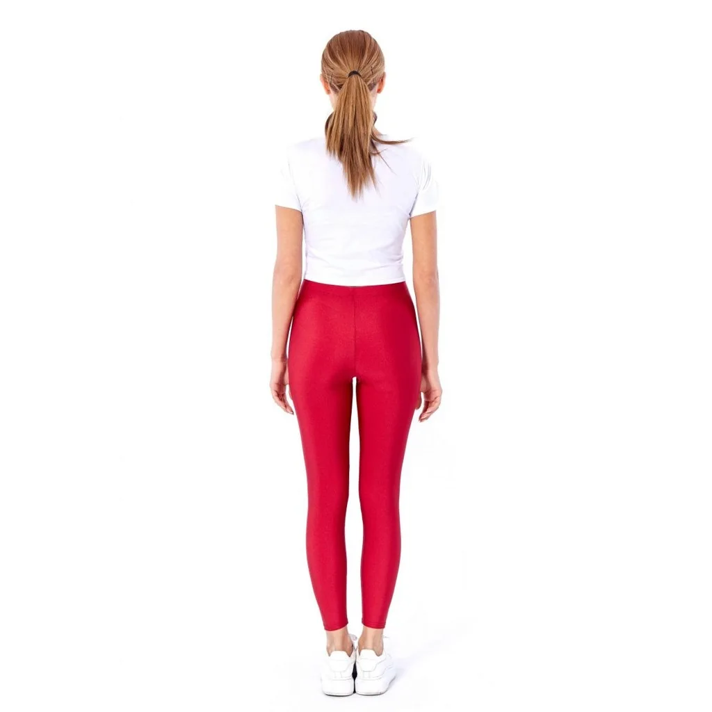 NO.L-07 Burgundy Shiny Leggings