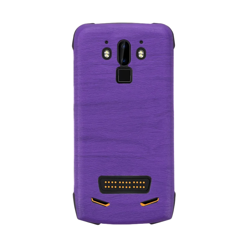 Purple Деревянный зернистый чехол для телефона из искусственной кожи Для Doogee S90 Мягкий Силиконовый Чехол Для Doogee S90 защитный чехол - Цвет: Purple
