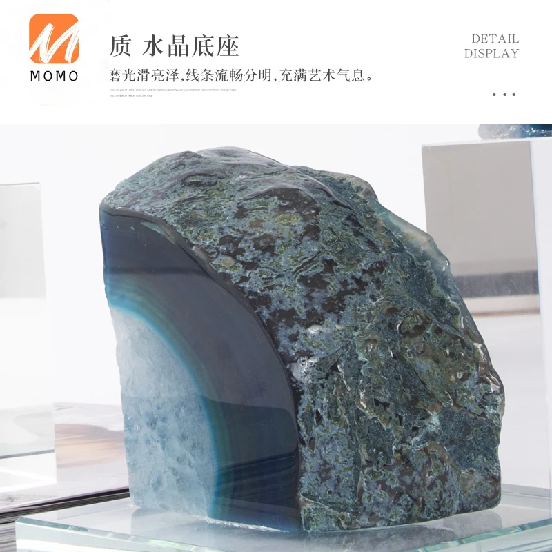 

Rzone/ Ornament Minimalist Italian Crystal Modern Minimalist Furnishings Crafts Model Room Coffee Table Decoration TZ