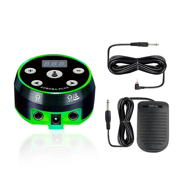 

Блок питания для тату-машинки, источник питания с двойным цифровым ЖК-дисплеем, товары для перманентного макияжа