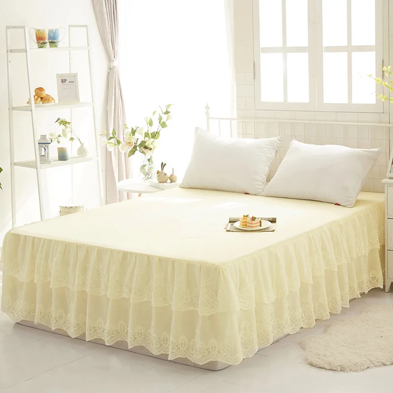 colour 3 Dreampatar нежное кружево с удобным розовым/фиолетовым/зеленым мягким моющимся слоем сплошной цвет фиксированная кровать крышка BY158A - Цвет: colour 3