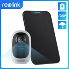 Reolink Argus 2E и солнечная панель, перезаряжаемая батарея, Wi-Fi камера 1080P, Full HD, PIR, обнаружение движения, 2-полосная аудио, 120 , широкий диапазон, Виви