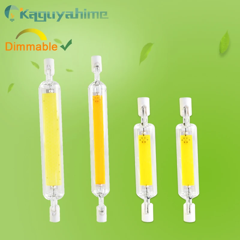 

=(K)= LED R7s COB Lamp 220V 110V 78mm 118mm 135mm Dimmable LED Bulb Lamp Replace Halogen Light R7S Spotlight Bulb Warm White
