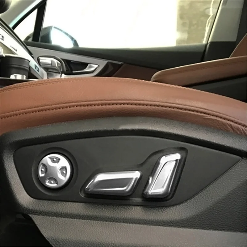 Переключатель регулировки сиденья для Audi Q7 2016 2017 2018 перламутровый хромированный
