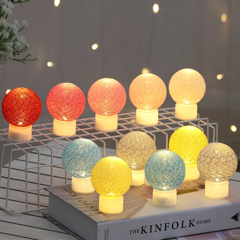 Хлопковая настольная лампа шар ночник в виде свечи предложение брак признание