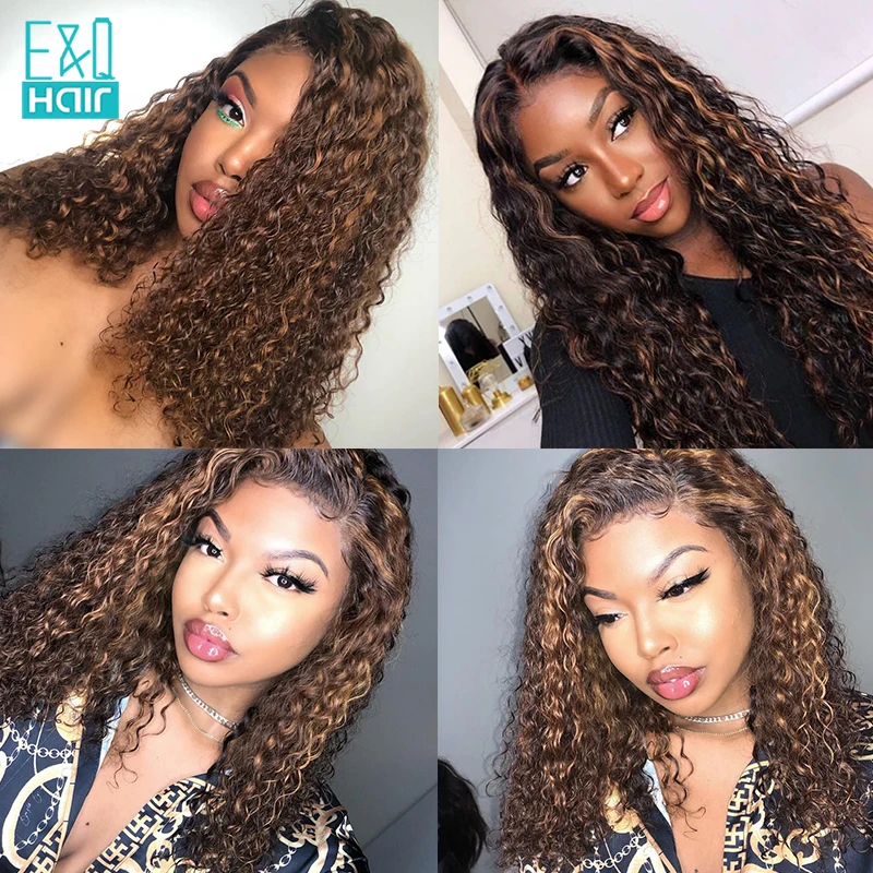 Парик с фронтальным шнурком на 360 градусов кудрявые человеческие волосы фронте