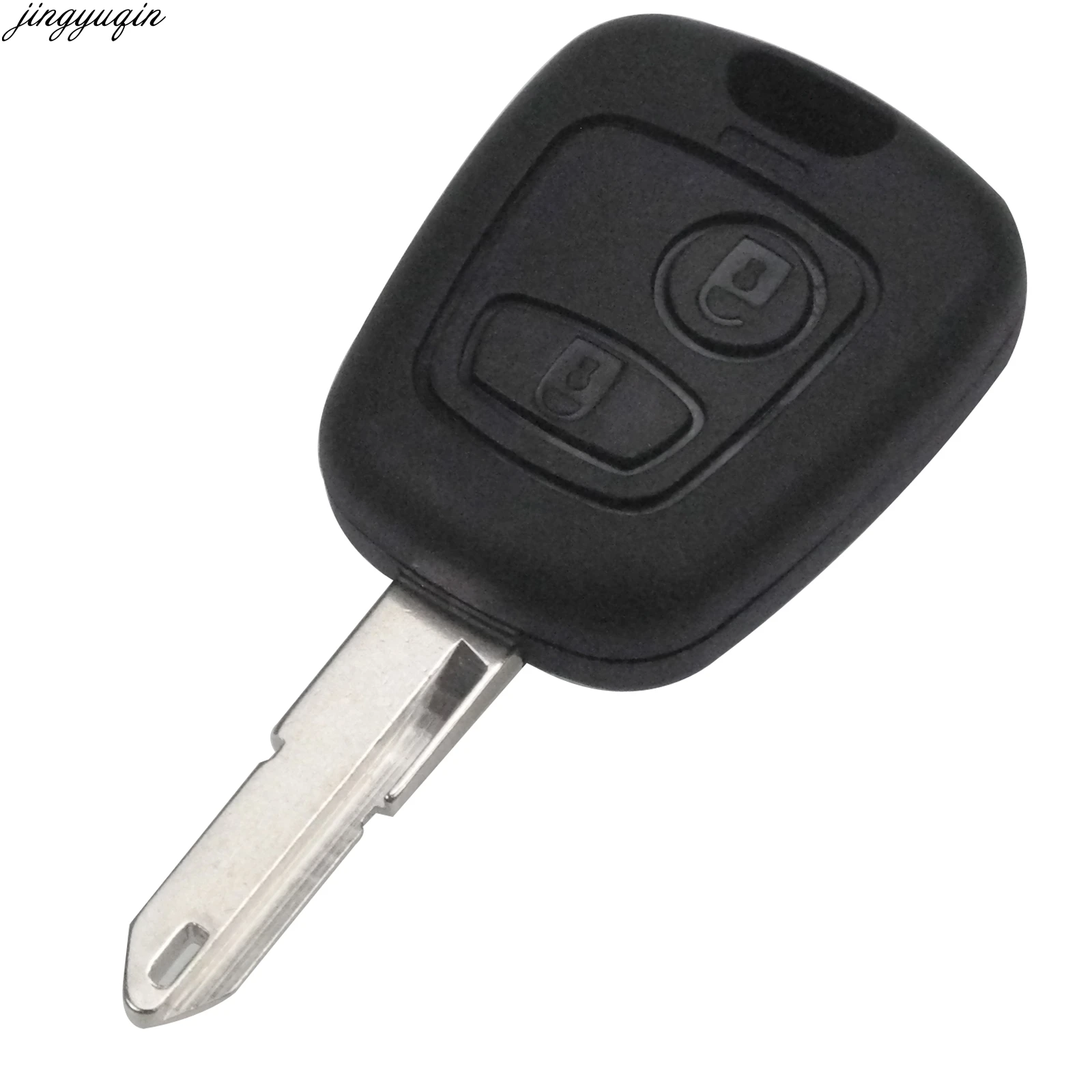 10 шт./лот для peugeot 206 207 Citroen C1 C2 C4 Ne73 2 кнопки без выреза свободное лезвие замена
