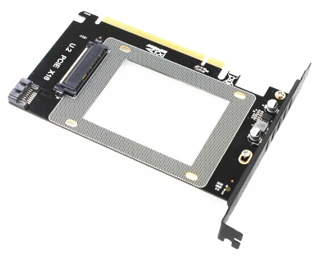 Адаптер U2 X16 PCI-Express 2. 0 4x к U.2 SFF-8639 NVMe PCIe SSD PCI-e Card M.2 NGFF 3 'SSD PCI-E intel x4 | Компьютеры и
