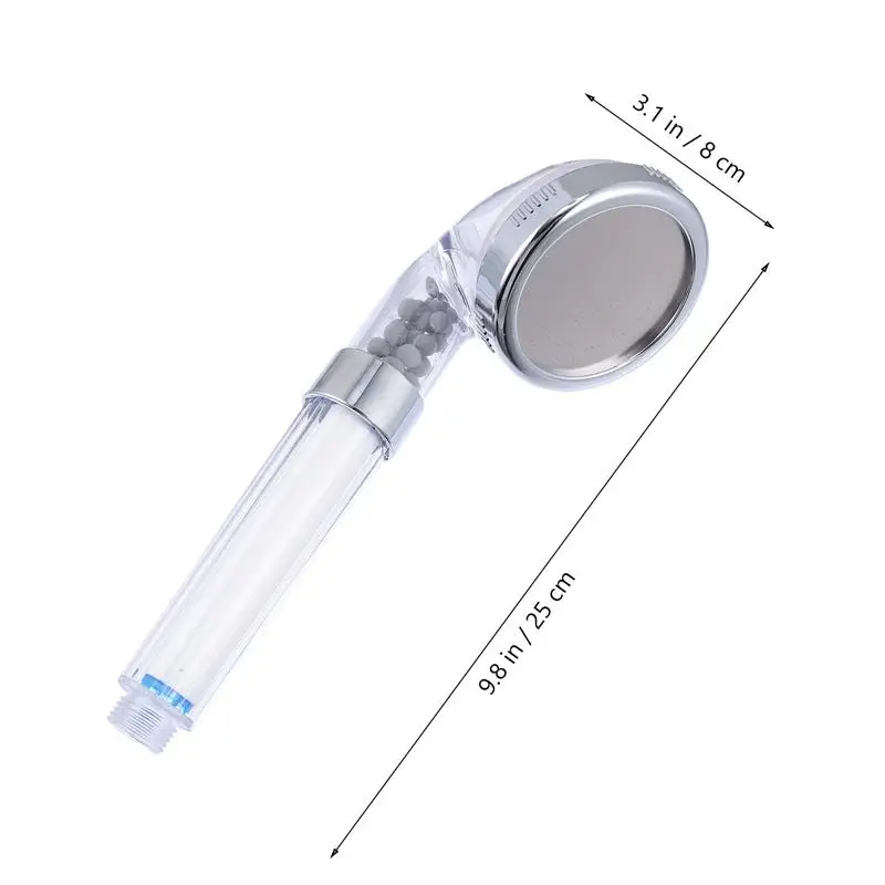 

8cm Filtered Showerhead 3 Settings High Pressure Water Saving Shower Nozzle