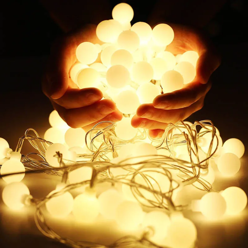 5m 50 LED Fairy Light Christmas Outdoor String Lights Garland Waterproof Wedding Party Tree Holiday 220V EU Home Decoration Lamp
