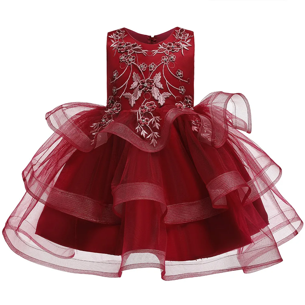 

Girls Dress Elegant New Year Princess Children Party Dress Wedding Gown Kids Dresses For Girls Birthday Party Dress Wear