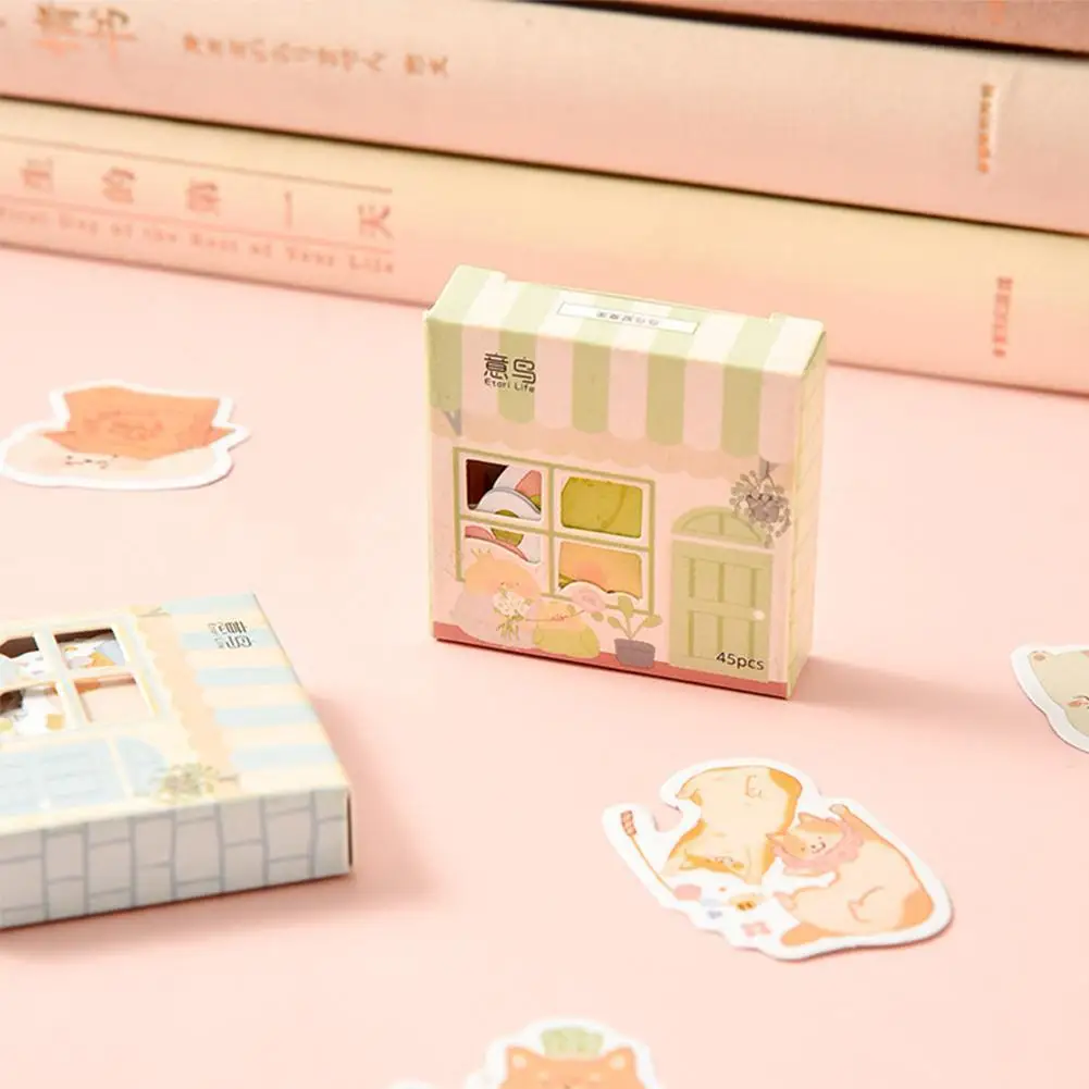 

45 листов/коробка рисованными домиками в наклейки Материал страз особой формы, качества, с героями мультфильмов, для художественного оформл...