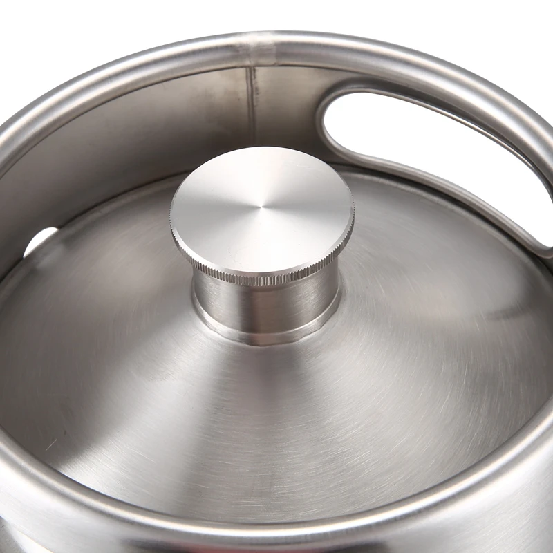 

304 Stainless Steel 5L Mini Keg Beer Pressurized Growler Portable Beer Bottle Home Brewing Beer Making Tool