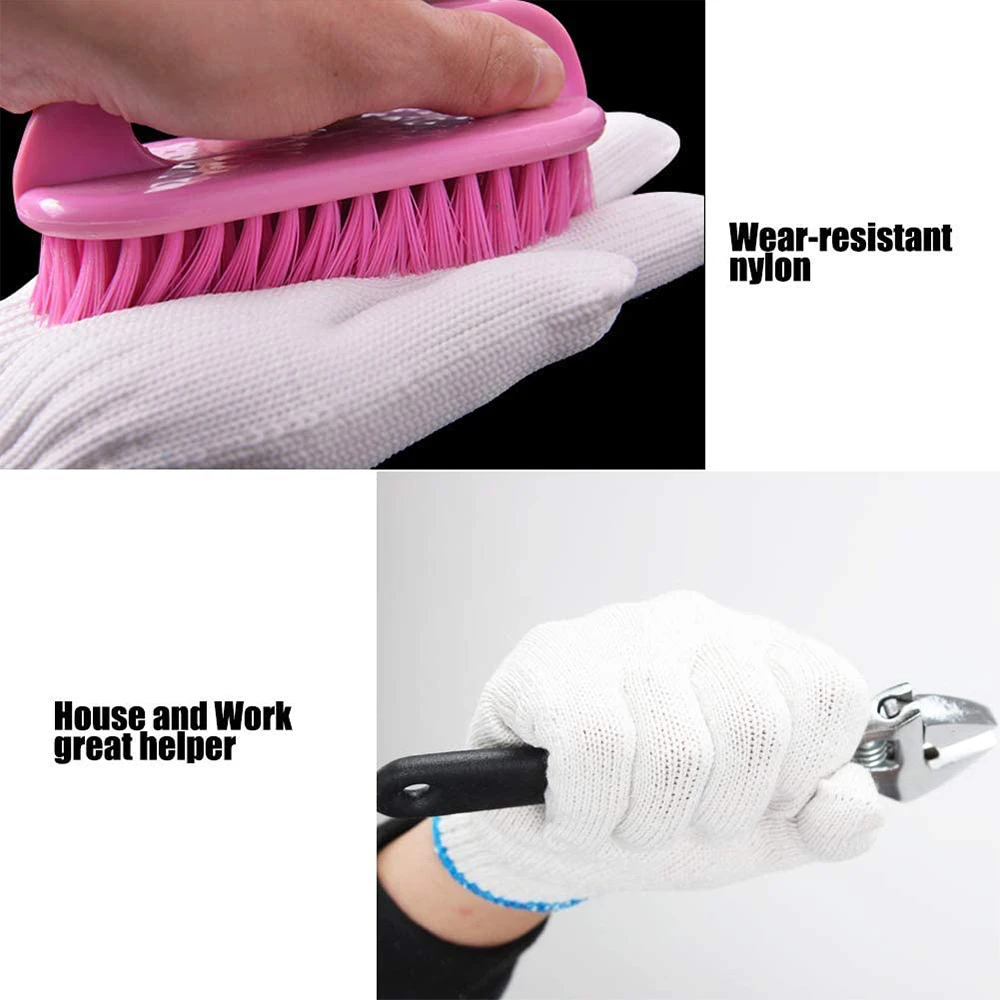 5Pairs Household Hand Gloves Garden Work Thin Cotton Glove Gardening Construction Welding Woodworking | Дом и сад