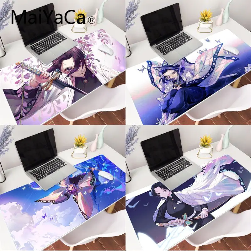 

Резиновый коврик для мыши MaiYaCa с рассекающей демонов девушкой, игровой Нескользящий Резиновый коврик для мыши xl xxl 600x300 мм для Lol world of warcraft