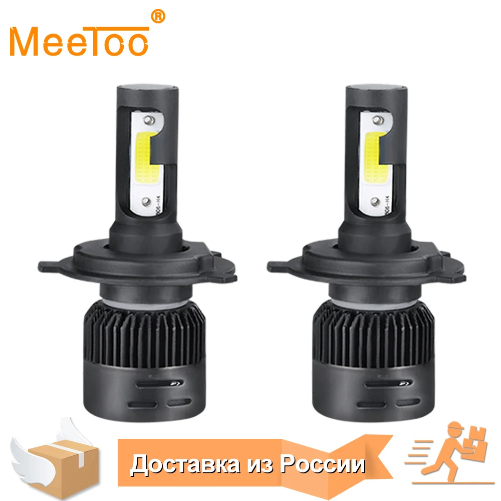 H4 светодиодный фар автомобиля лампы H7 светодиодный H1 H11 H8 HB3 HB4 9005 9006 8000LM 6500K 12В противотуманные лампы светодиодный фары для автомобилей авто фары