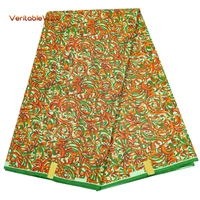 veritablewax 6 yardslot african print fabric imitation embroidery cloth for sewing ankara polyester breathable tissu fp6442