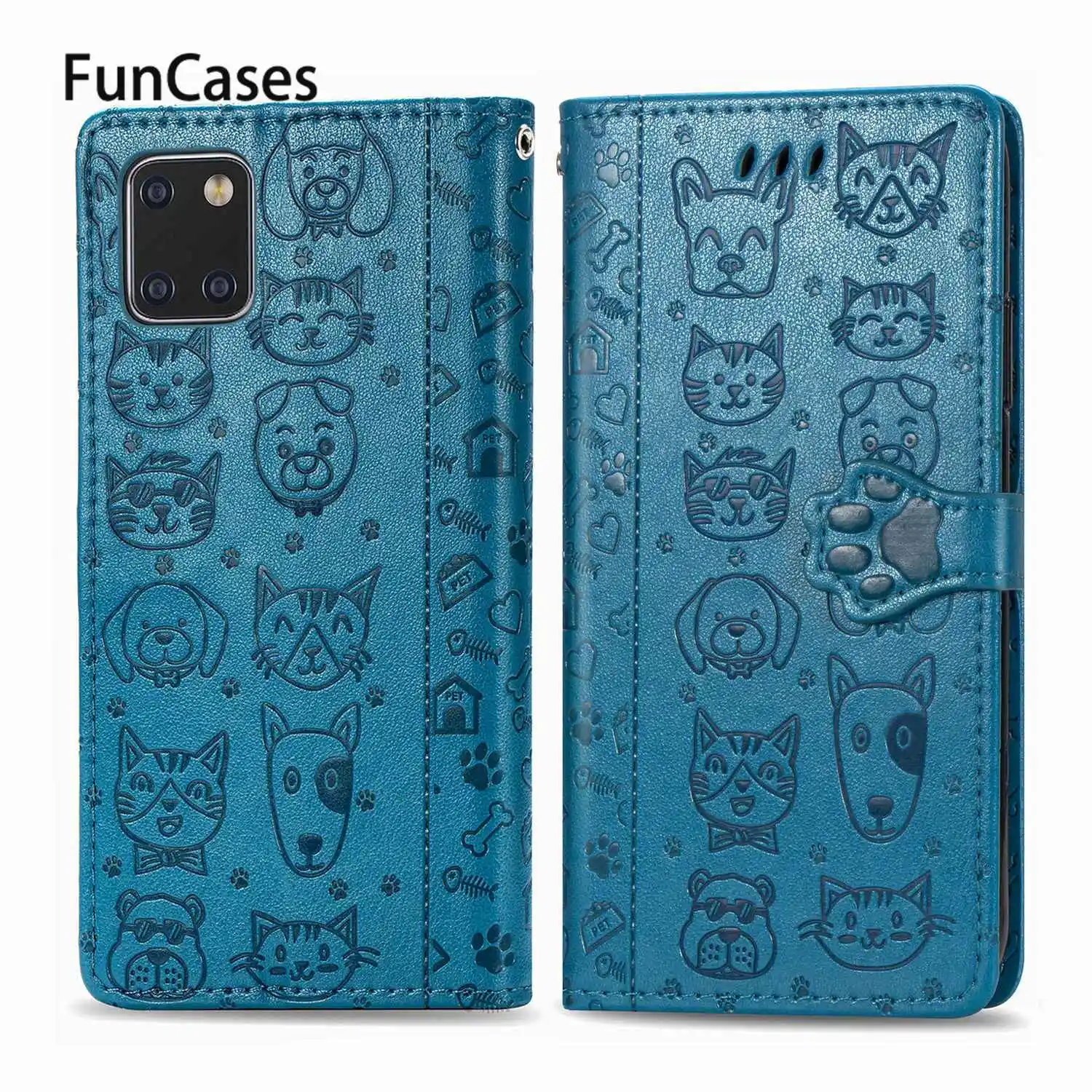 Милые чехлы для телефонов с кошкой и собакой Samsung Note 10 Lite Coques Galaxy чехол A81 M60S из