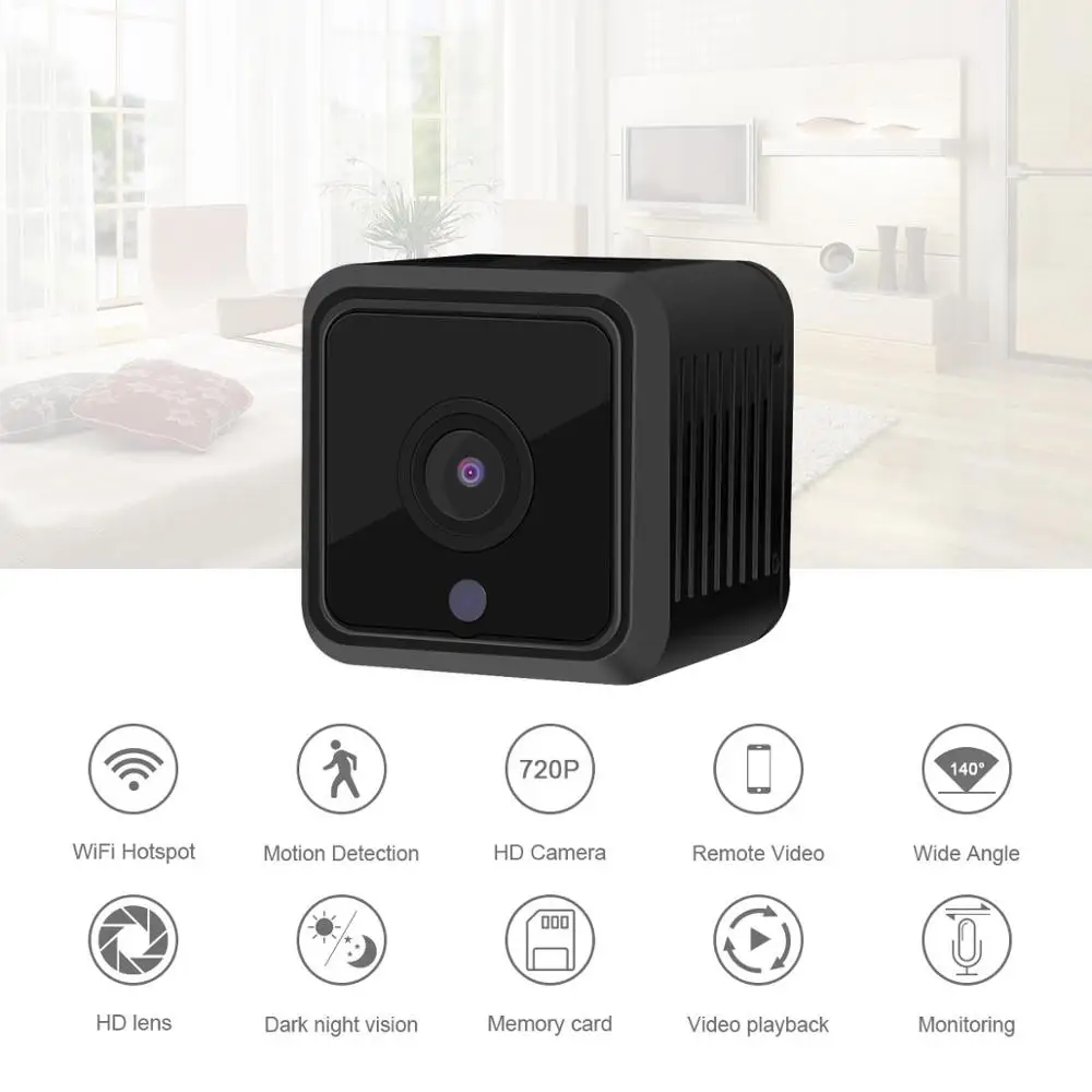 Jooan Mini Batter IP камера HD 1080 P 140 широкоугольный датчик ночного видения Видеокамера в