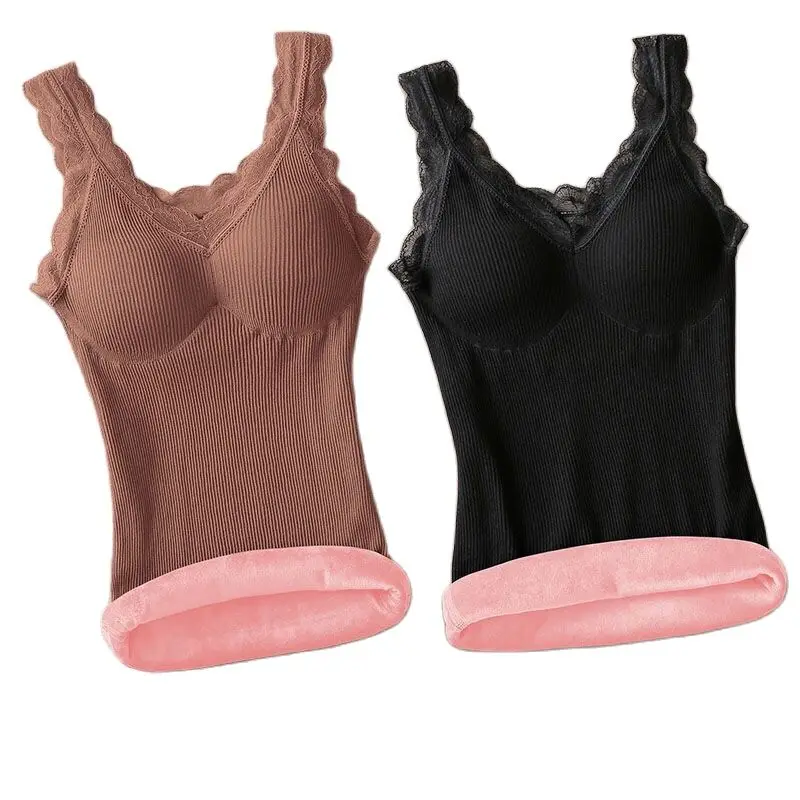 

Thermal Underwear Plus Size V-Neck Warm Vest Thermo Lingerie Winter Warm Top Inner Wear Thermo Shirt Undershirt Intimate